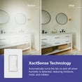 thumbnail image 6 of Lutron MS-HS3-WH Maestro Xactsense Humidity Sensor Switch, 3A Fan/Light, Neutral Or Ground, 6 of 7