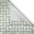 thumbnail image 5 of Ambesonne Green Grommet Curtain, Maze Shaped Squares Lines, 50" x 108", Pistachio Green White, 5 of 6