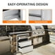 thumbnail image 5 of QinaQin Gabinete para cocina exterior de acero inoxidable de 13 x 20.5 x 23 pulgadas, cajón con porta toallas de papel, manija ranurada y diseño de 3 capas para isla o estación de asador, 5 of 7
