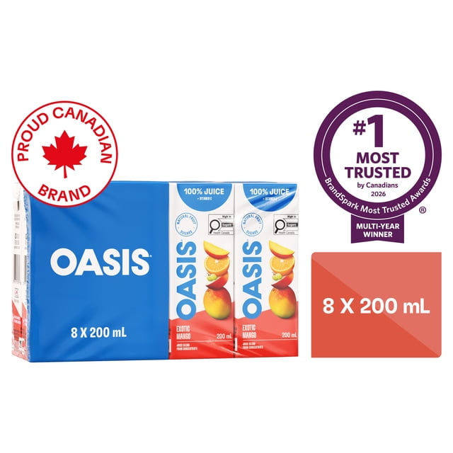 Exotic Mango Fruit Juice Boxes 8 x 200 ml