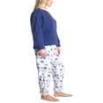 thumbnail image 2 of Ensemble de Pyjama en Peluche Sherpa pour Femmes et Plus Violet/diamant Moyen, 2 of 4