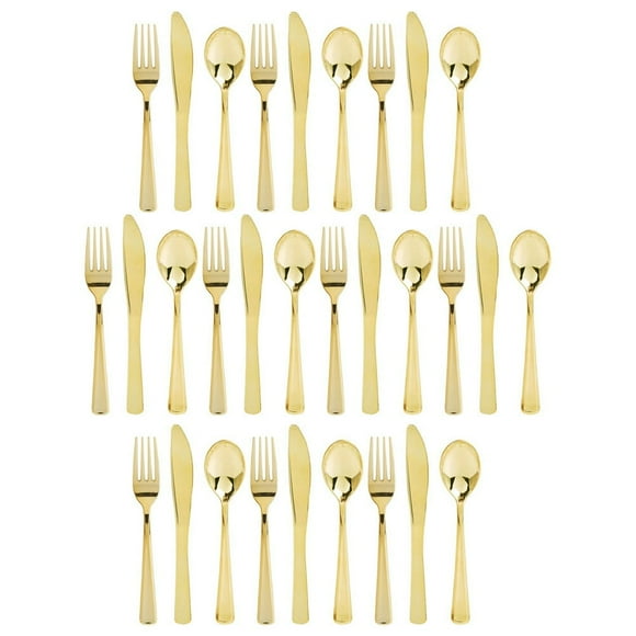 Chok Cuillère à Couverts Portable en Plastique Ustensiles de Service Kit de Fête Emporte-Pièces Fourchettes Cuillères Banquet