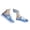 Blue, variant on Women's Canvas Sneakers Slip-On Mules Memory Foam Clipper Backless Holiday Shoes