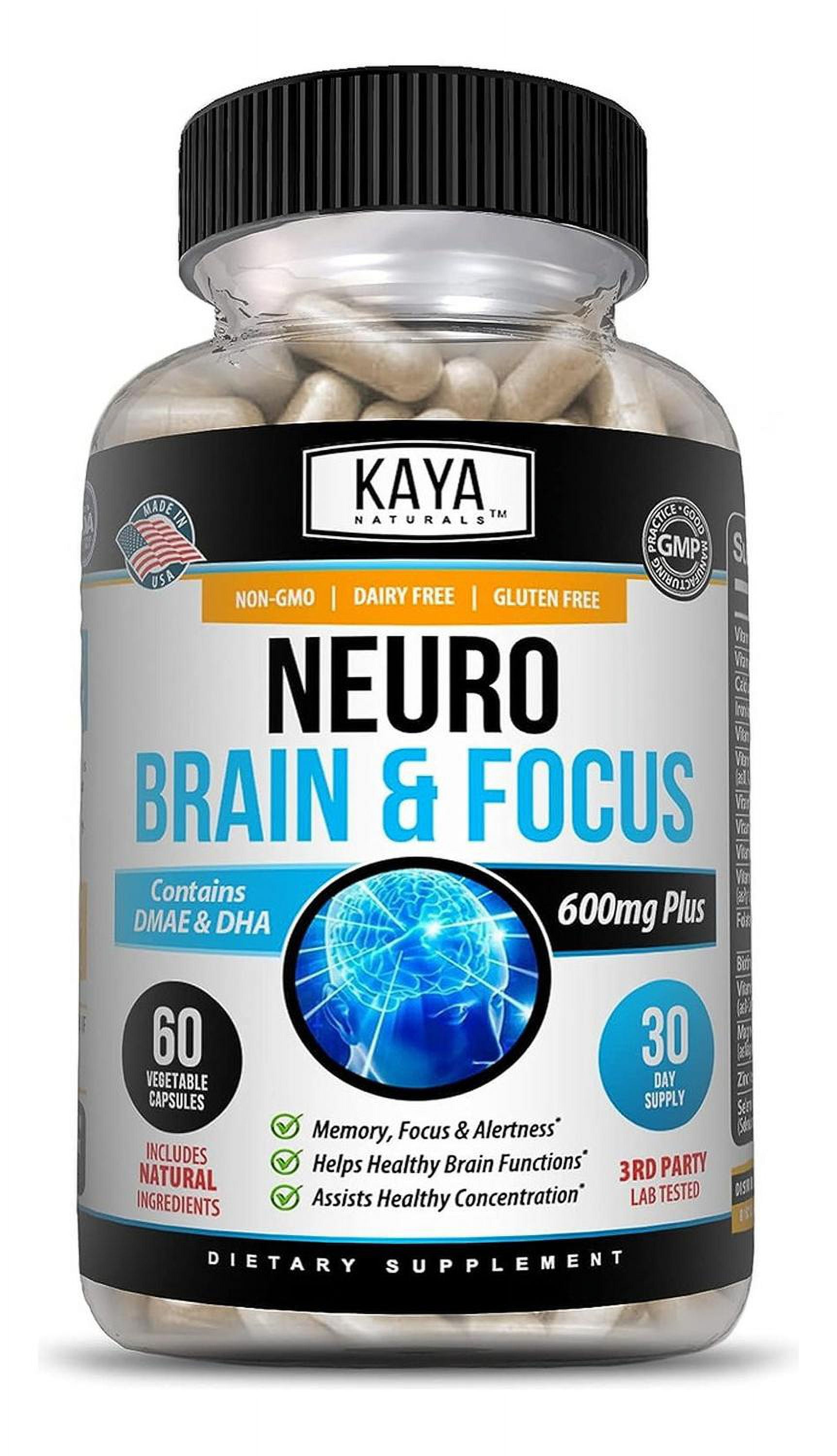 Suplemento Para Cerebro Y Concentración 600mg 60 Cápsulas | Walmart en ...