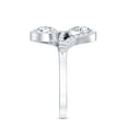thumbnail image 3 of Rosec Jewels Lab Created Diamond Wrap Ring (EF-VS Quality) - Designer Ring for Mothers Day, 925 Sterling Silver, US 4.00, 3 of 8