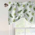 thumbnail image 5 of Tie Up Valances for Windows, Spring Botanical Adjustable Valance Curtains Window Treatment for Living Room, Green Olive Berry Branches Leaves Fruit Rod Pocket Kitchen Curtains & Drapes 54x18 Inch, 5 of 9