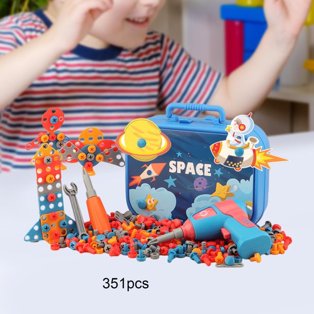 Juego de Taladro y Destornillador de Juguete Hugo Taladro