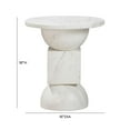 thumbnail image 2 of Pemberly Row Traditional Chip Marble Print Indoor / Outdoor Side Table, 2 of 6
