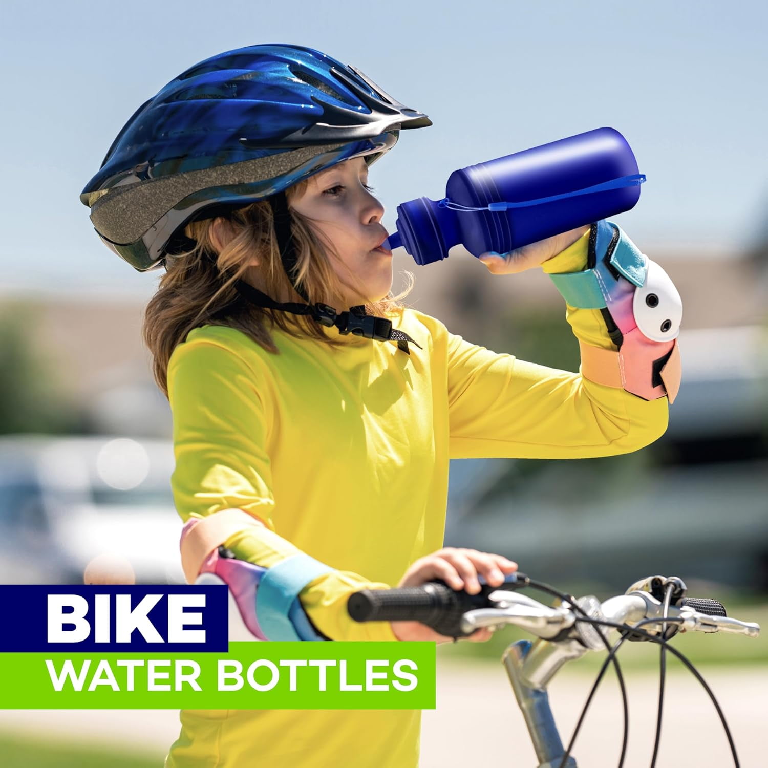 4E's Novelty Reusable Water Bottle for Kids & Adults, BPA-Free, Leakproof, Ideal for School & Sports, 18oz