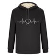 thumbnail image 4 of Sudadera con capucha para hombre, informal, de moda, con estampado de San Valentín, de manga larga, con bolsillo, de poliéster, 4 of 4
