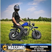 Massimo Minibike MB200S 7.5HP 196cc 4 Stroke, Gas Powered Mini Bike Motorcycle - Blue