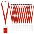 thumbnail image 1 of Lanyards WEZEBEL de 100 unidades, rojos, con cierre de seguridad y resistentes al agua, 1 of 6