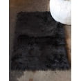 thumbnail image 3 of 24" x 36" x 1.5" Black Faux Rectangular - Area Rug, 3 of 4