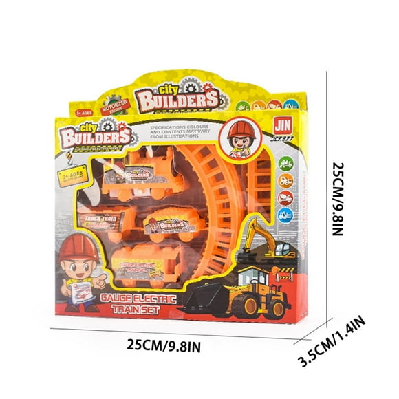 Creative Assembled Rail Car Electric Train Car Diy Educational Childrens Toy
