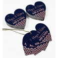 thumbnail image 5 of Inkdotpot 50 Pack Real Rose Gold Foil Paper Tag Hugs & Kisses From The Wedding Favor Hang Tag, 5 of 6