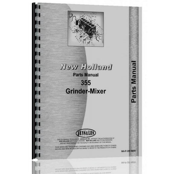 New Holland 355 Grinder Mixer Parts Manual