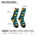 thumbnail image 2 of Wukai Hand Drawn Seamless Print Contrast Color Mid-tube Socks, 3D Printing Design Adult Socks, High Elastic Breathable Sports Socks, Suitable for Daily,Unisex, 2 of 6