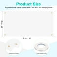 thumbnail image 2 of Unique Bargains Vinyl Blank Banners Signs to Decorate 4'x8' Sublimation White Banner, 2 Set, 2 of 6