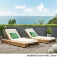 thumbnail image 5 of Afuera Living Outdoor Acacia Wood Chaise Lounge in Teak (Set of 2), 5 of 13