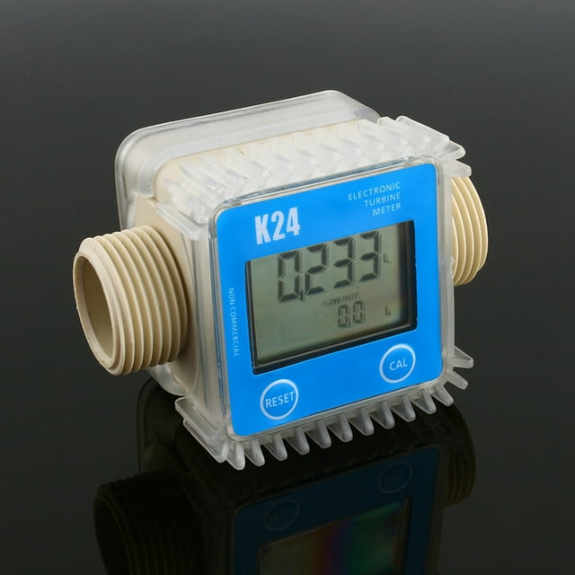 Liquid Meter,K24 LCD Turbine Digital Turbine Flow Meter Chemical Flow Meter Tailored for Perfection