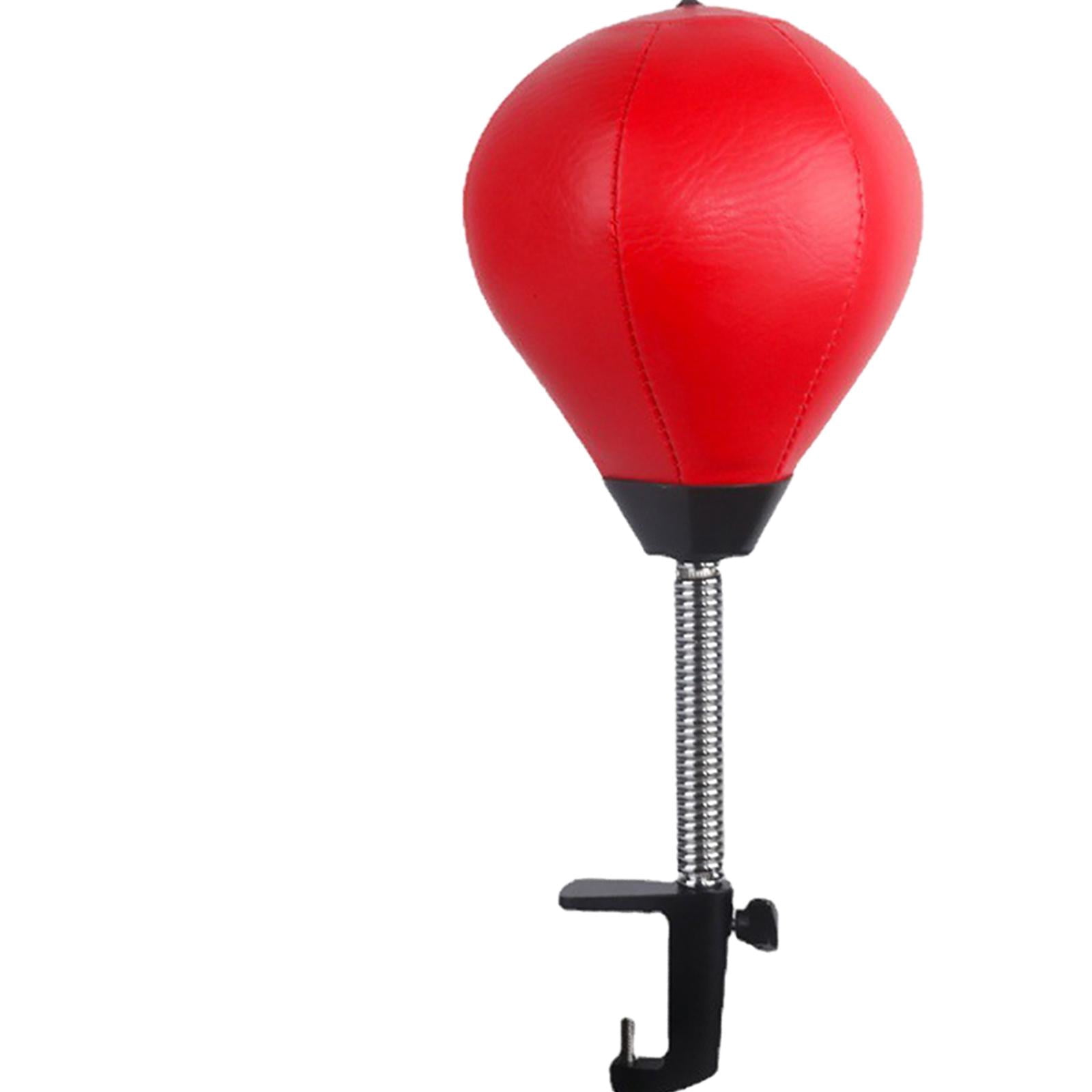 funtasica Desktop Punching Bag Workout with Desk Clamp for Home Office with Inflator Heavy Duty Anger Management Toys Focus Bag Fitness red