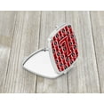 thumbnail image 2 of Letter L Football Red Black and White Compact Mirror CJ1073-LSCM, 2 of 4