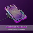 thumbnail image 6 of CASEFIV for Samsung Galaxy S26 Plus Case,Glow in The Dark,Shockproof Protection Hard PC Soft Flexible TPU Bumper Drop Protective Protective Phone Cover Case for Galaxy S26 Plus,Purple Flower, 6 of 7