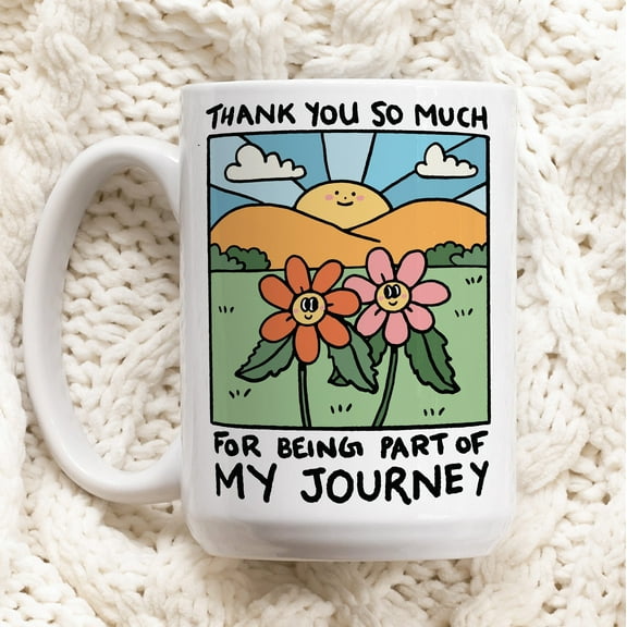 Custom Thank You Mug, Personalized Teacher Appreciation Cup, End of School or Friendship Gift