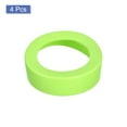 thumbnail image 3 of Uxcell 4pcs Protective Silicone Bottle Boot/Sleeve, Non slip Bottom Cover Cap for Water Bottle Green Grass 70mm, 3 of 5