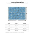 thumbnail image 5 of Uemuo Dolphin Lovers Printed Throw Blanket for Couch, Fluffy Fuzzy Blankets for Bed, Sofa, Cozy Flannel Faux Fur Blanket-40"x30", 5 of 6
