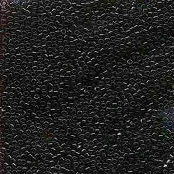 John Bead Miyuki Delica Glass Beads - Black, Glossy, 11/0, 5.2 g