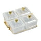 thumbnail image 3 of Plato de Frutas Perfecl Caja Organizadora Dividida Contenedor de Almacenamiento Multifuncional 4 Tazones Transparentes, 3 of 8