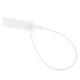 thumbnail image 3 of Paquete de 100 etiquetas de identificación antirrobo con bloqueo para cables, etiquetas de seguridad desechables blancas, 3 of 8