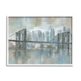 thumbnail image 5 of Stupell Industries Ocean Water Bridge Reflection Abstract Blocked Cityscape, 30 x 24, Design by Nan, 5 of 5