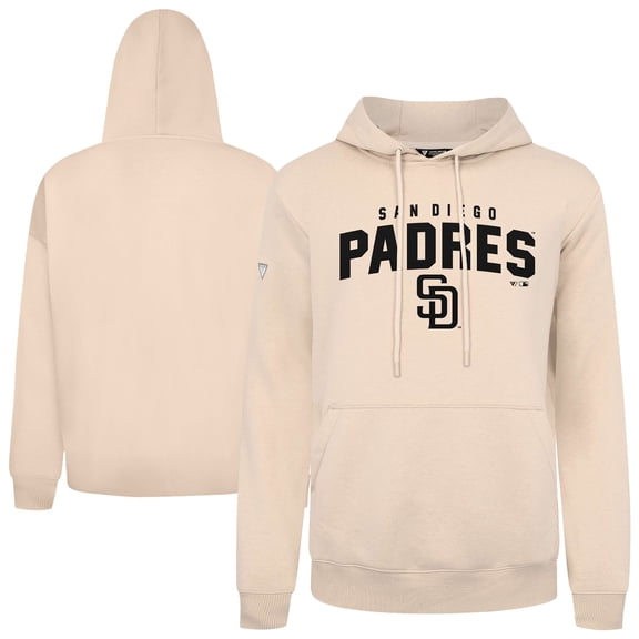 Men's Levelwear Khaki San Diego Padres Podium Team Arch Pullover Hoodie