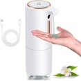 thumbnail image 1 of Dispensador automático de jabón líquido, dispensador de jabón de 10 oz/300 ml, dispensador de desinfectante de manos sin contacto, dispensador de bomba de jabón líquido con sensor recargable, 1 of 5