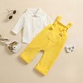 thumbnail image 2 of OJSFQUFP Newborn Baby Boy Clothes Gentleman Wedding Suit Infant Outfits Formal Dress Shirt+Suspender Pants, 2 of 6
