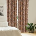 thumbnail image 2 of Ambesonne Mandala Curtains, Floral Motifs Flowers Print, Pair of 28"x84", Multicolor, 2 of 5