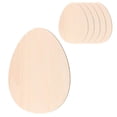 thumbnail image 5 of 6x Unfinished Wooden Easter Egg for Kids Painting Gift Tags Wooden Egg Slices Egg Shaped Handcraft Durable Party Favor Supplies DIY Crafts, 5 of 9