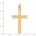 thumbnail image 3 of 14k Yellow Gold Solid Cross Pendant, 3 of 4