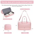 thumbnail image 3 of Bolso de viaje tipo duffel Focdod Weekender 53x23x33 cm 40 L rosa, 3 of 9