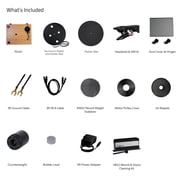Fluance RT82 Reference High Fidelity Vinyl Turntable Record Player with Ortofon OM 10 Cartridge, Speed Control Motor, Record Weight, 3 in 1 Stylus and Record Cleaning Vinyl Accessory Kit