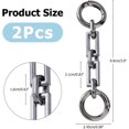 thumbnail image 2 of 1Box 2Pcs 2.91 Inches Purse Strap Extender Women Bag Chain Extender Bag Replacement Chain Gunmetal Alloy Material with Clasps for Handbags Shoulder Bag Purses, 2 of 9