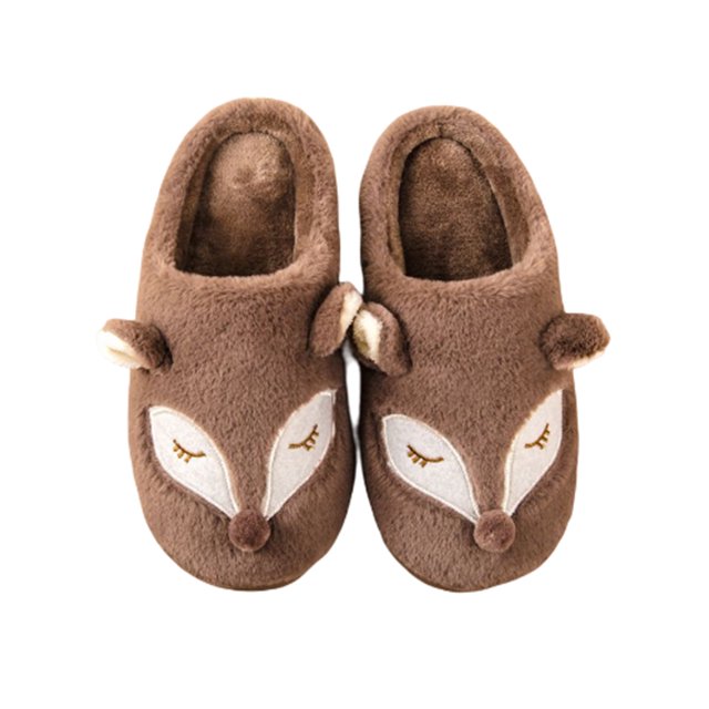 Sonducket Zapatillas de felpa Otoño Invierno suela gruesa cálido lindo dibujos animados encantador casa dormitorio pareja zapatos para mujer hombre Accesorios de calzado Café Sonducket AP013043-01