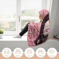 thumbnail image 6 of Kamado Nezuko Wearable Blanket Cloak Arctic Velvet Hooded Blanket Soft Fuzzy Hoodie Blanket Cape for Adults Kids 40"x50", 6 of 8