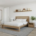 thumbnail image 3 of Morgan 4 Piece Bedroom Set with Headboard, Slatted Bedframe, 2 Nightstands, 3 of 5