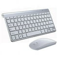 thumbnail image 1 of Mini Wireless Keyboard Mouse Set Waterproof 2.4G for Mac Apple PC Computer Silver, 1 of 5
