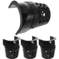 thumbnail image 1 of HONMEET 2Pcs Black Plastic Pool Table Pockets Replacement Set Compatible with American Billiards Tables, 1 of 8
