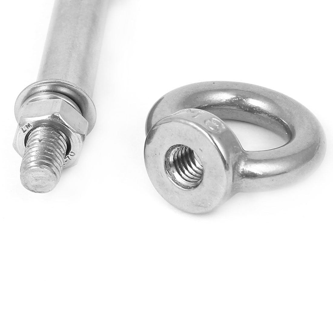 M8 Stainless Steel Eye Bolts Expanding Shield Anchor 8mmx80mm 2pcs