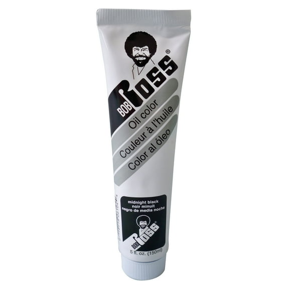 Bob Ross Oil Paint, 200ml Tube, Midnight Black